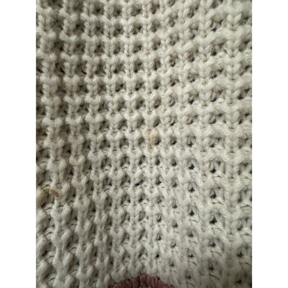 Crochet Cardigan Women Open Front Size‎ S/M Chunky Acrylic Cottagecore Bohemian - Picture 12 of 13